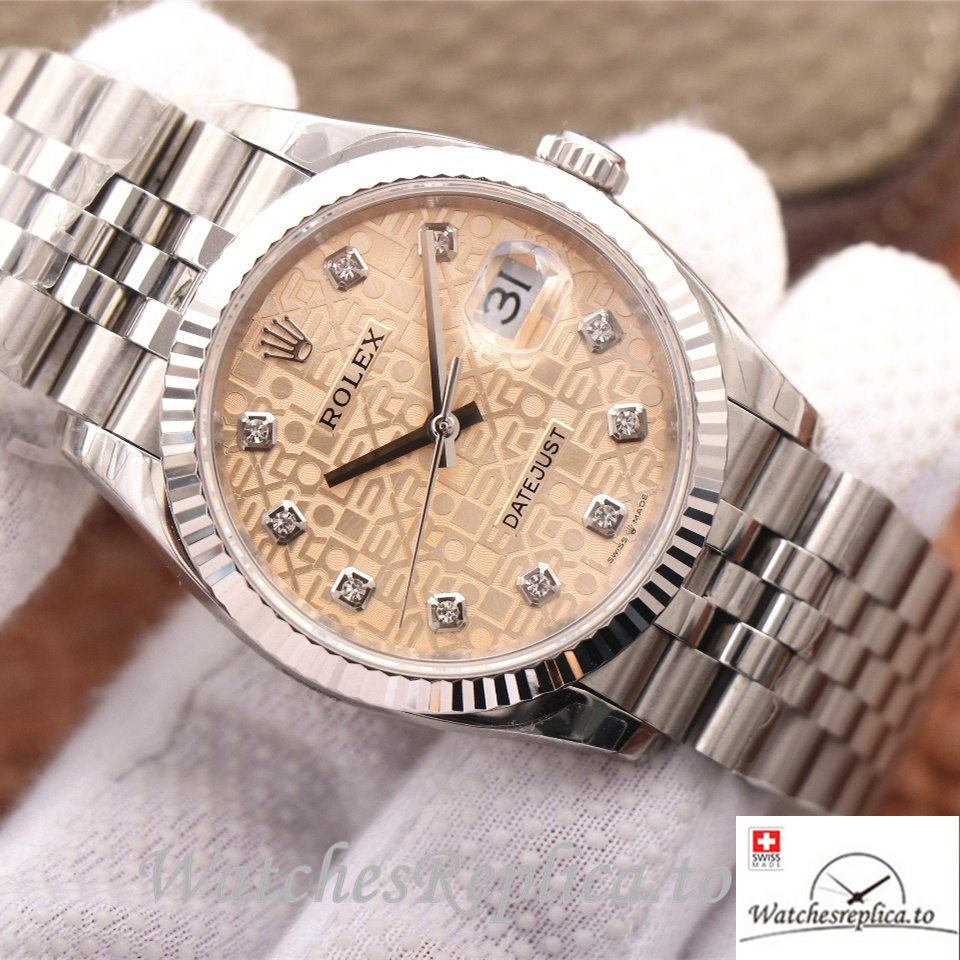 Swiss Rolex Datejust Replica 126233 Stainless steel strap 36MM - WatchesReplica.is
