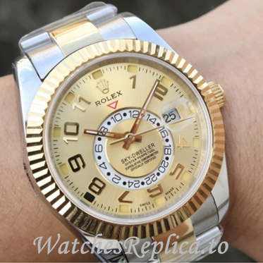 Swiss Rolex Sky Dweller Replica 326939 Stainless steel strap 42MM - WatchesReplica.is