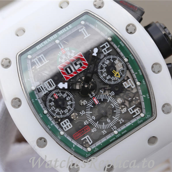 Richard Mille Replica RM011 Rubber strap 50MM - WatchesReplica.is