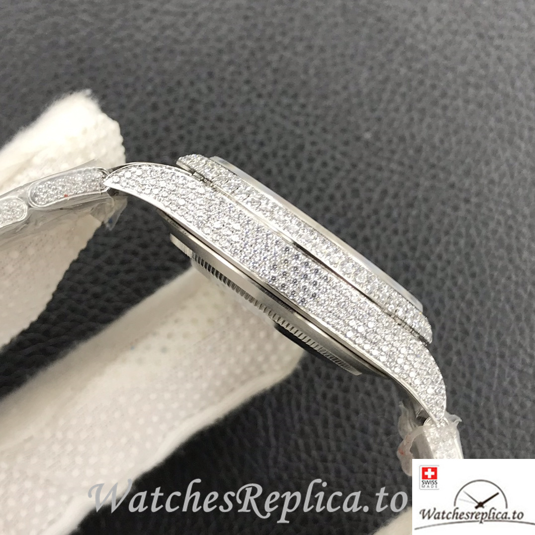 Swiss Rolex Datejust Replica Stainless steel strap 41MM - WatchesReplica.is