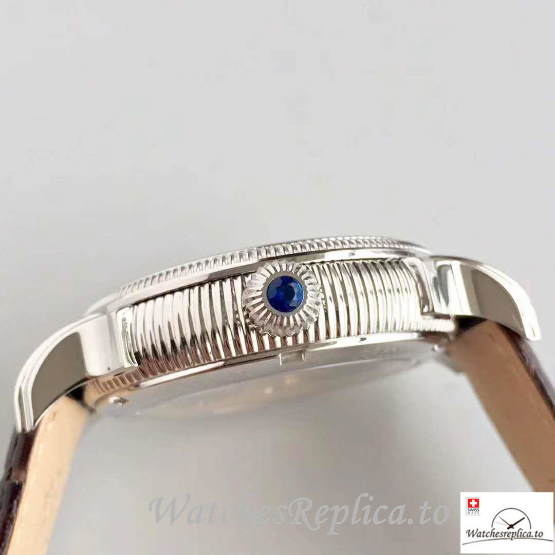 Swiss Patek Philippe Tourbillon Moonphase Replica Black Strap 42MM - WatchesReplica.is