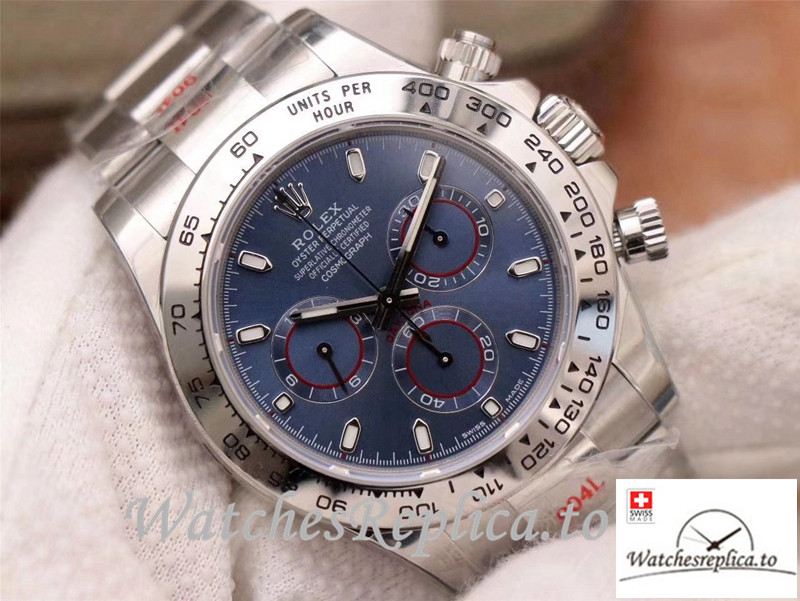 Swiss Rolex Daytona Cosmograph Replica 116509-78599 Silver Strap 40MM - WatchesReplica.is