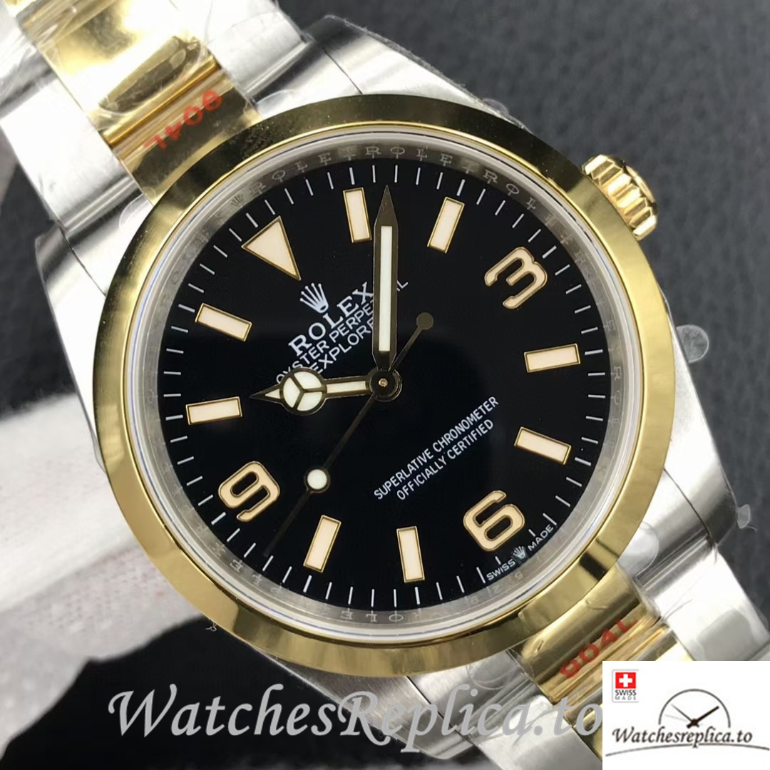 Swiss Rolex Explorer Replica 124273 Stainless steel strap 36MM - WatchesReplica.is