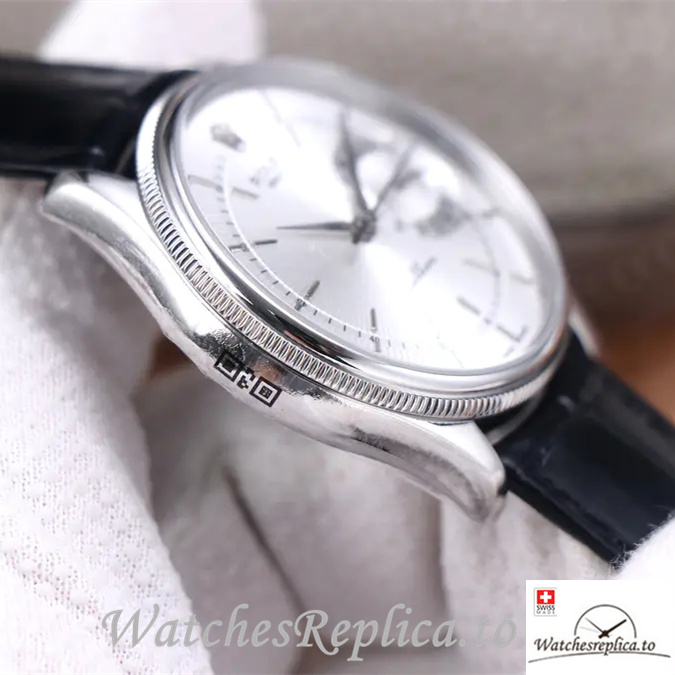 Swiss Rolex Cellini Replica 50515 Leather strap 39MM - WatchesReplica.is