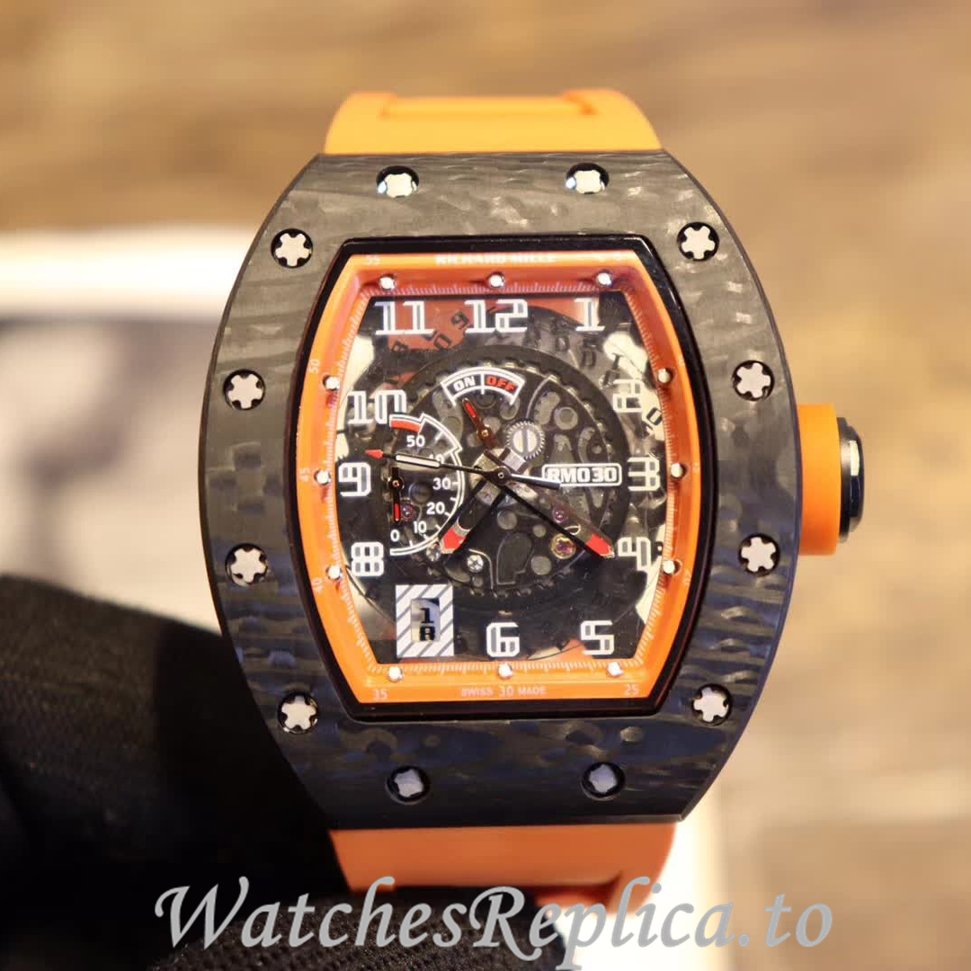 Richard Mille Replica RM030 Rubber strap 50MM - WatchesReplica.is