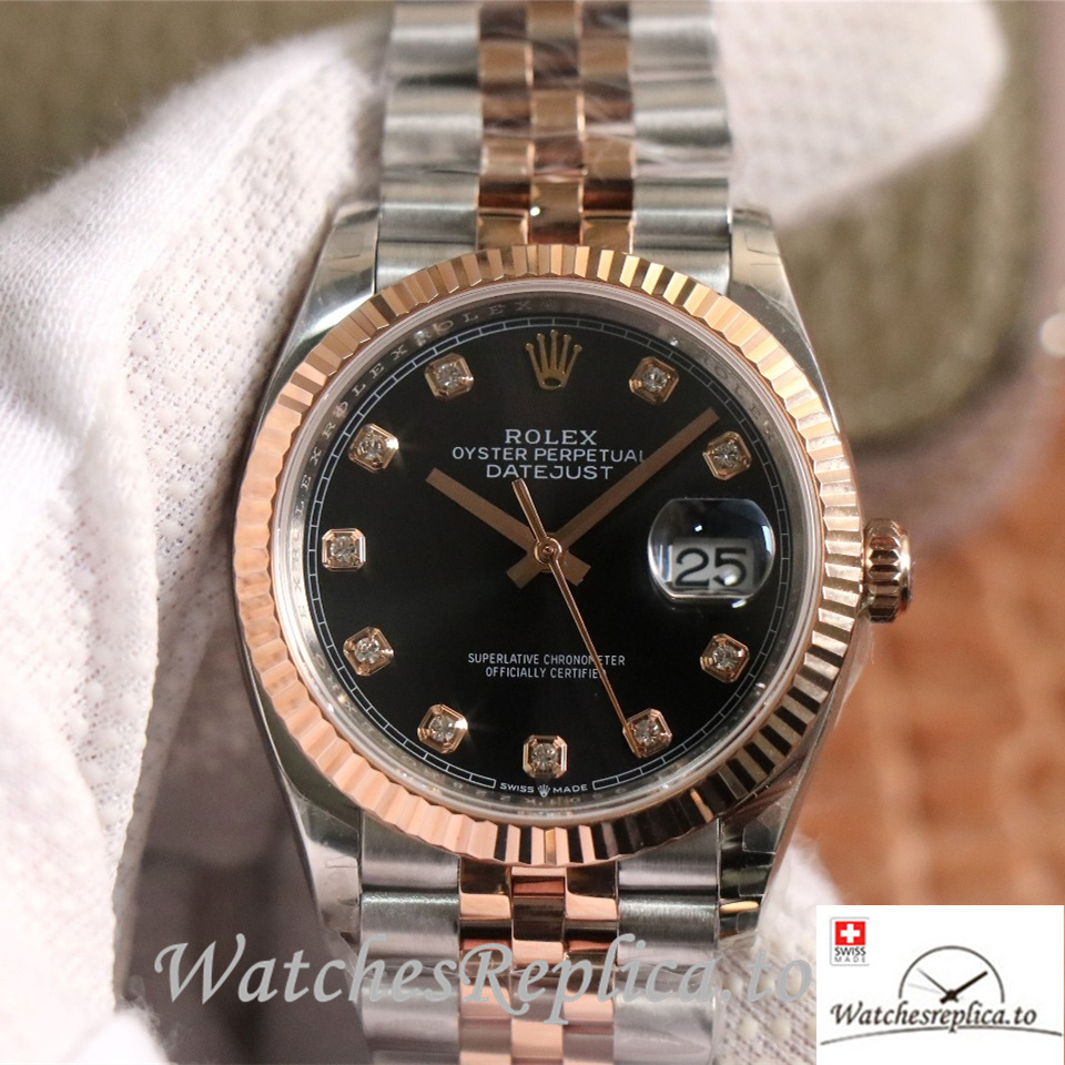 Swiss Rolex Datejust Replica 126233 Stainless steel strap 36MM - WatchesReplica.is