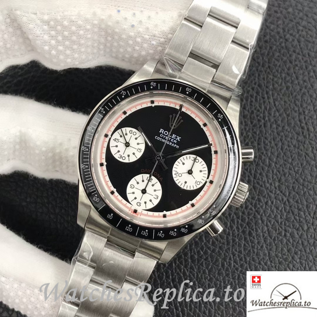 Swiss Rolex Daytona Replica 6239 Stainless steel strap 37MM - WatchesReplica.is