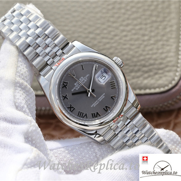Swiss Rolex Datejust Replica 116200 Stainless steel strap 36MM - WatchesReplica.is