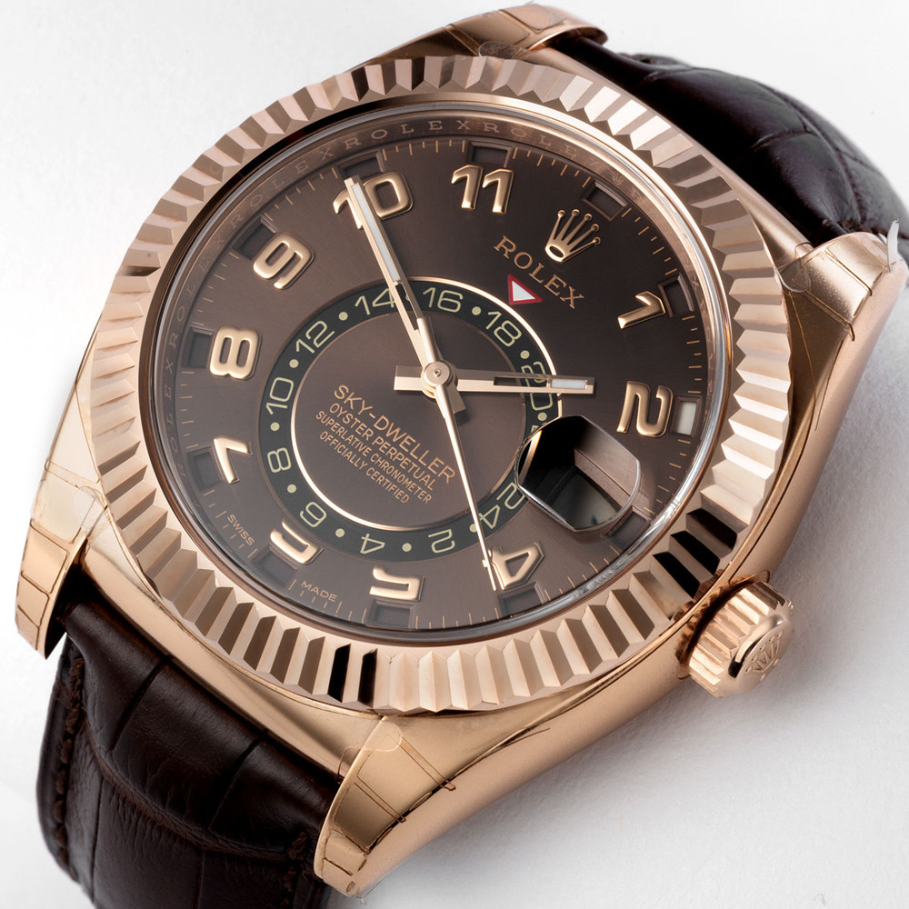 Rolex Sky Dweller Brown Dial 326135 - WatchesReplica.is