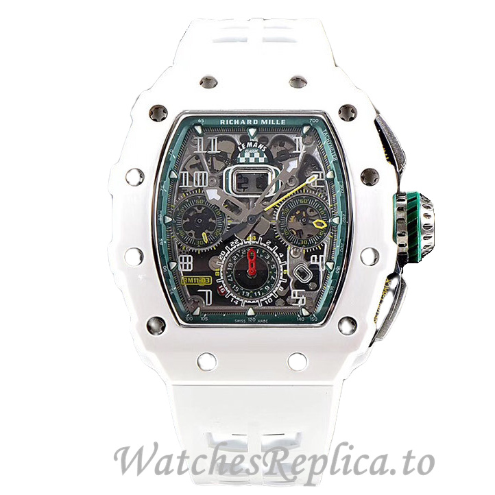 Richard Mille Replica RM011-03 Rubber strap 50MM - WatchesReplica.is
