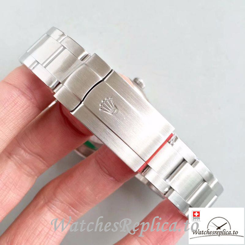 Swiss Rolex Oyster Perpetual Replica 114300 001 Silver Strap 39MM - WatchesReplica.is