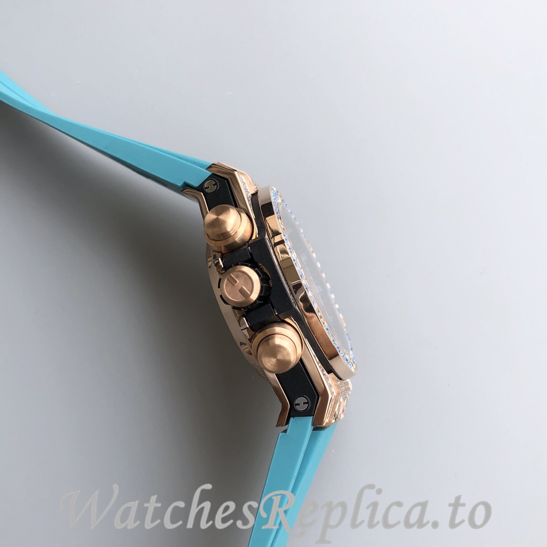 Hublot Replica Paraiba BIG BANG series Rubber strap 45MM - WatchesReplica.is