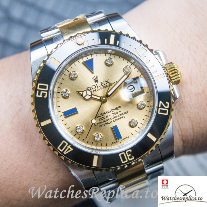 Swiss Rolex Submariner Replica 116613 Stainless steel strap 40MM - WatchesReplica.is