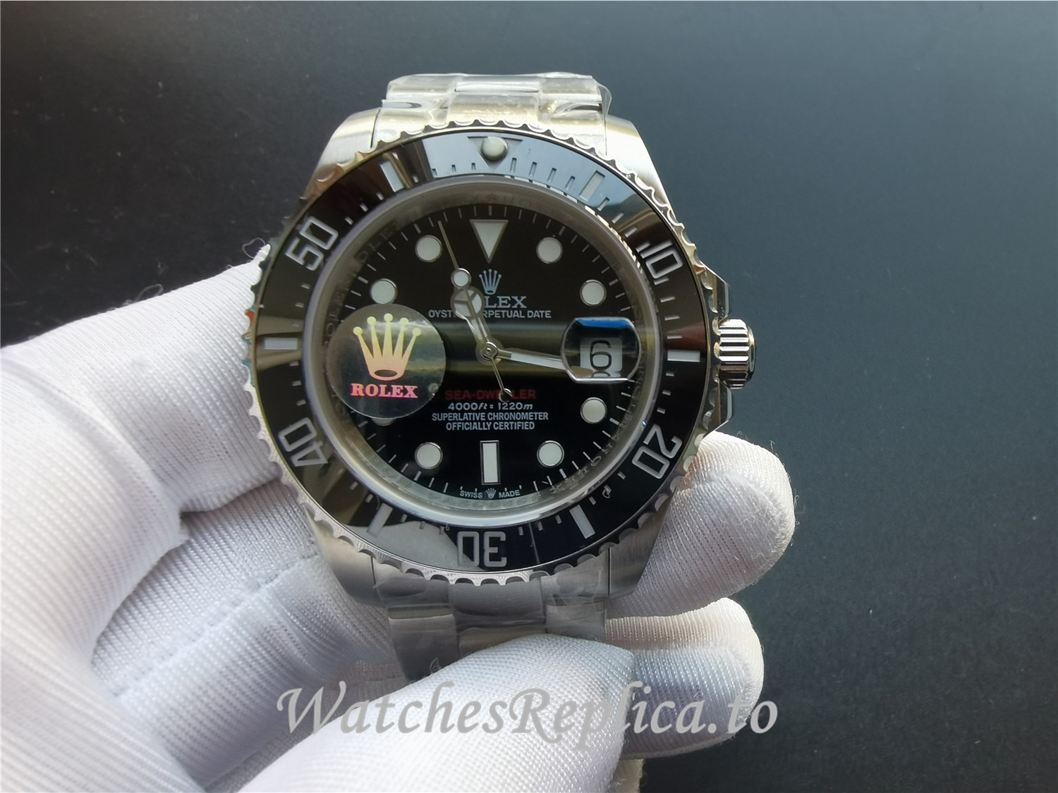 Rolex Sea-Dweller Replica 126600 Black Bezel 43MM - WatchesReplica.is