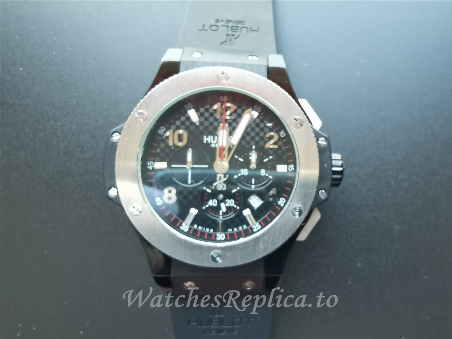 Swiss Hublot Big Bang Evolution Replica 301.CX.130.RX Black Strap 44MM - WatchesReplica.is