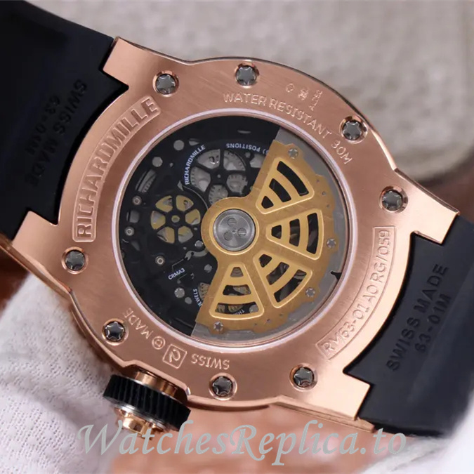 Richard Mille Replica RM63-01 Rubber strap 42.7MM - WatchesReplica.is