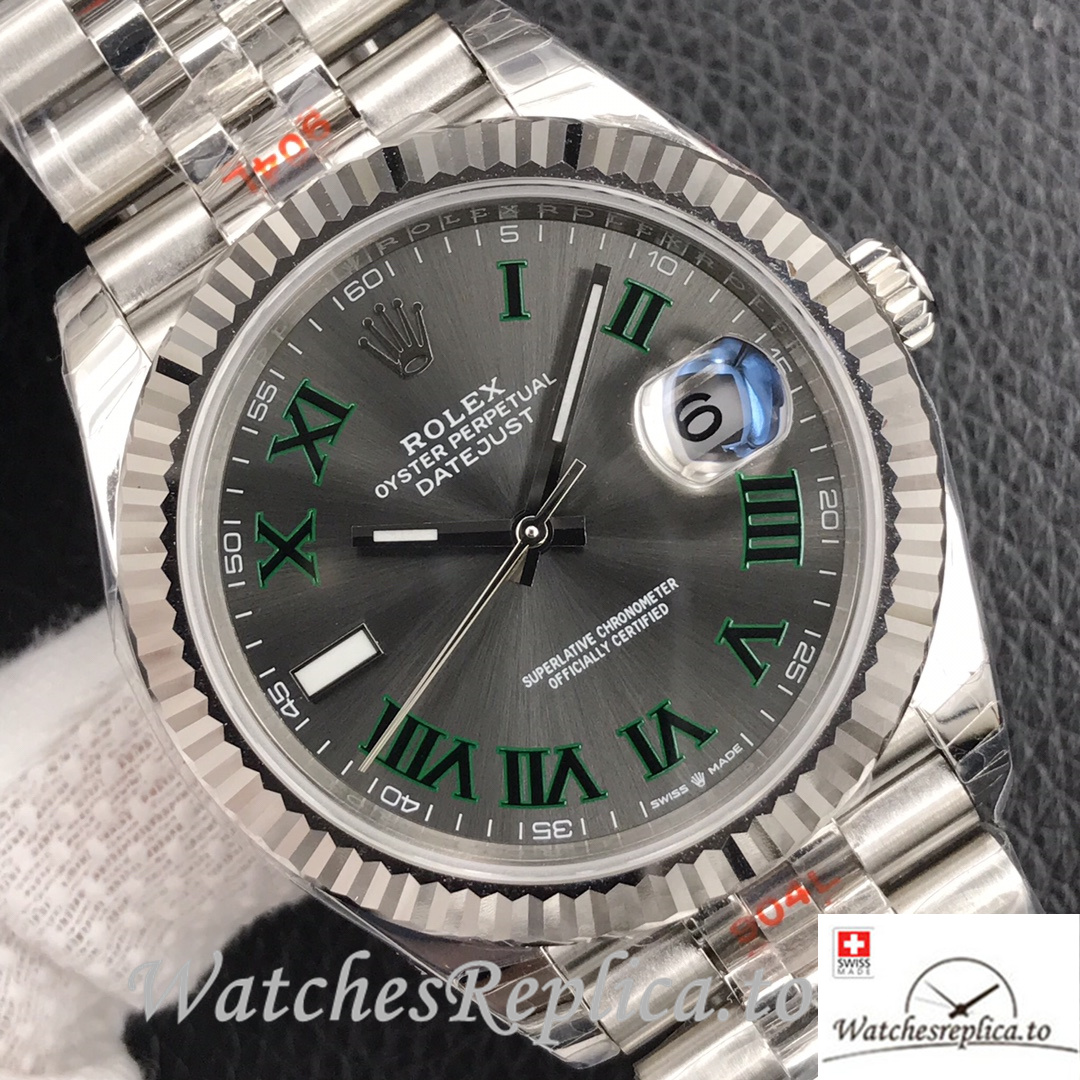 Swiss Rolex Datejust 126334 Replica Stainless steel strap 41MM - WatchesReplica.is