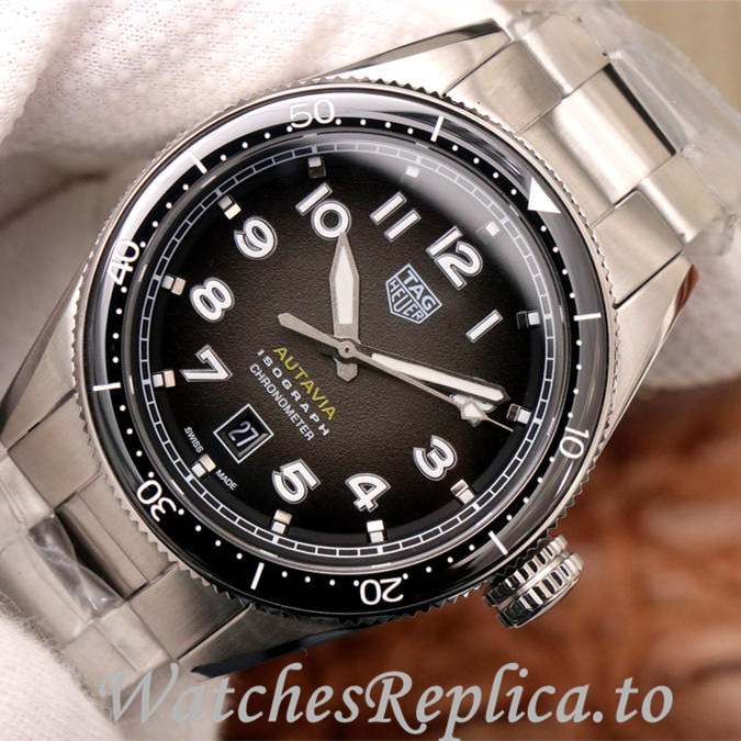 Tag Heuer Replica Autavia Stainless steel strap 42MM - WatchesReplica.is