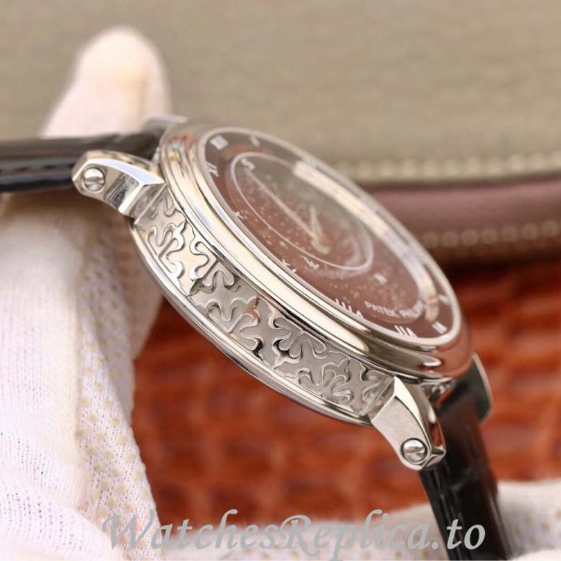 Patek Philippe Replica Complications 5102 Leather strap 43MM - WatchesReplica.is