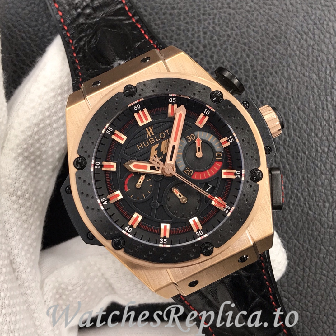 Hublot Replica King Power F1 Rubber strap 45MM - WatchesReplica.is