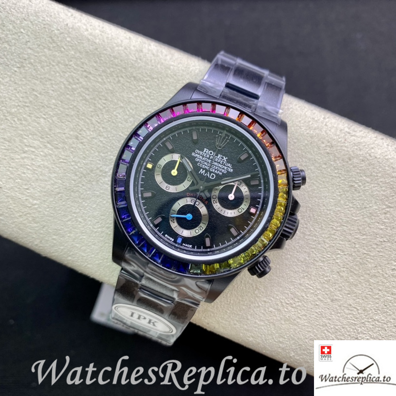 Swiss Rolex Daytona 116598RBOW Replica Stainless steel strap 40MM - WatchesReplica.is