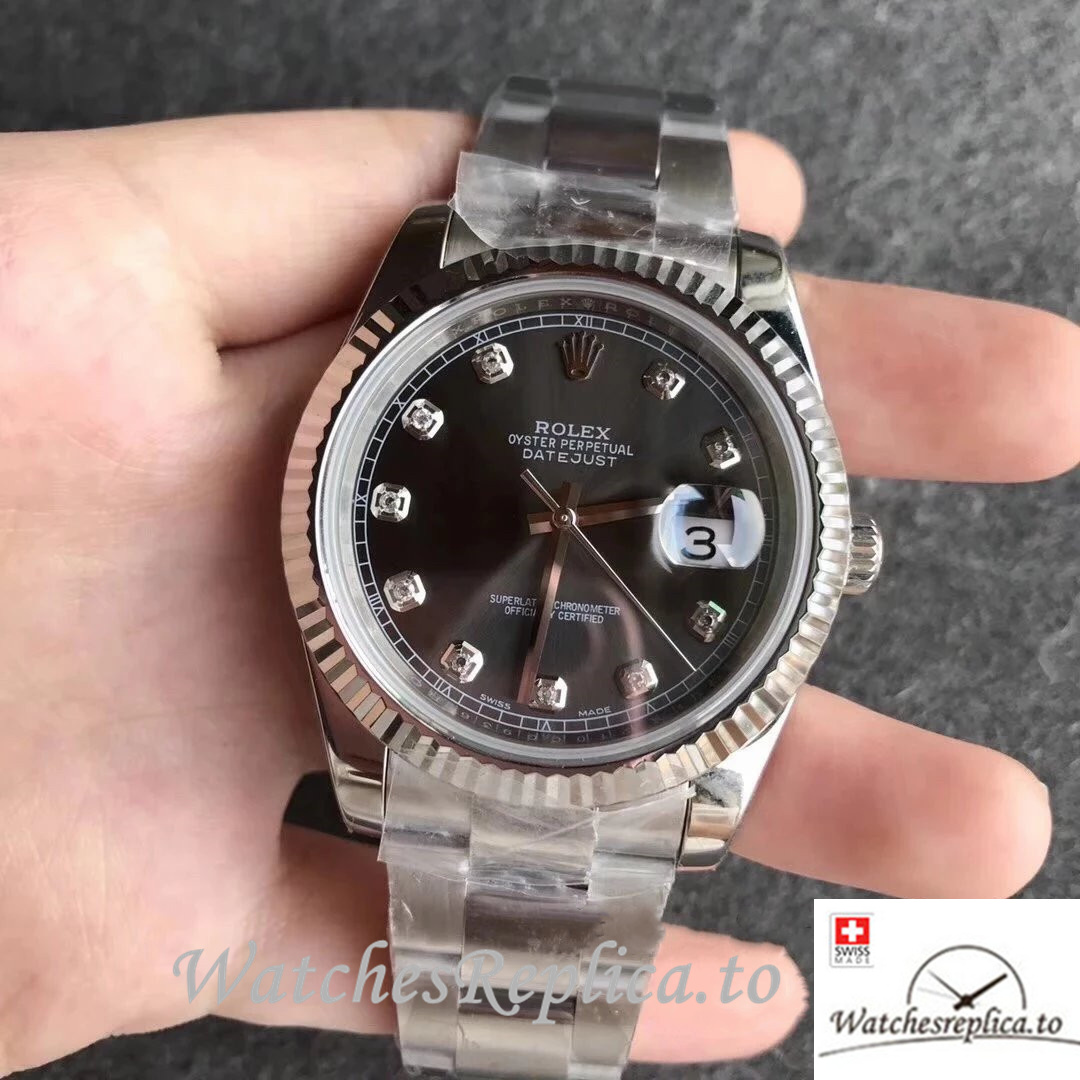 Swiss Rolex Datejust Replica 116234 Stainless steel strap 36MM - WatchesReplica.is