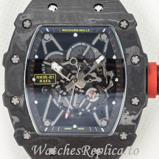 Richard Mille Replica RM35-01 Canvas strap 50MM - WatchesReplica.is
