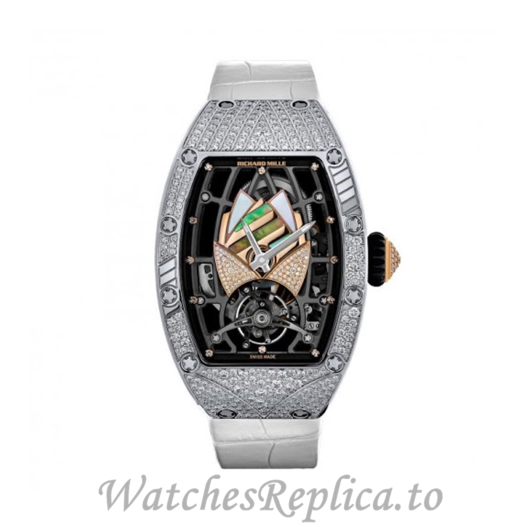 Richard Mille Replica RM71-01 Leather strap 52.20x34.40MM - WatchesReplica.is