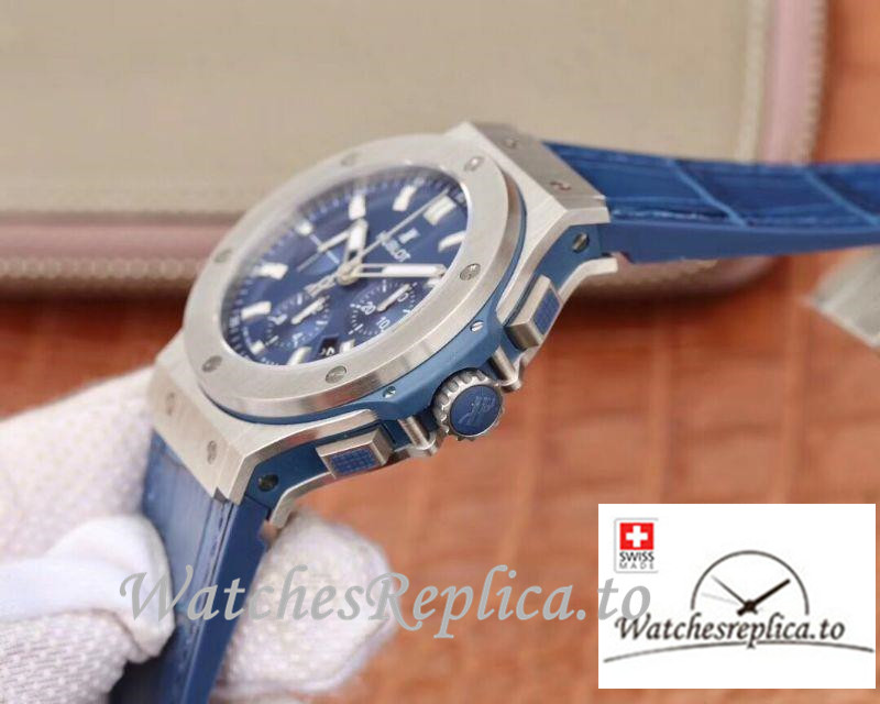 Swiss Hublot Big Bang Classic Fusion Chronograph Replica 301.SX.7170.LR Blue Strap 44MM - WatchesReplica.is