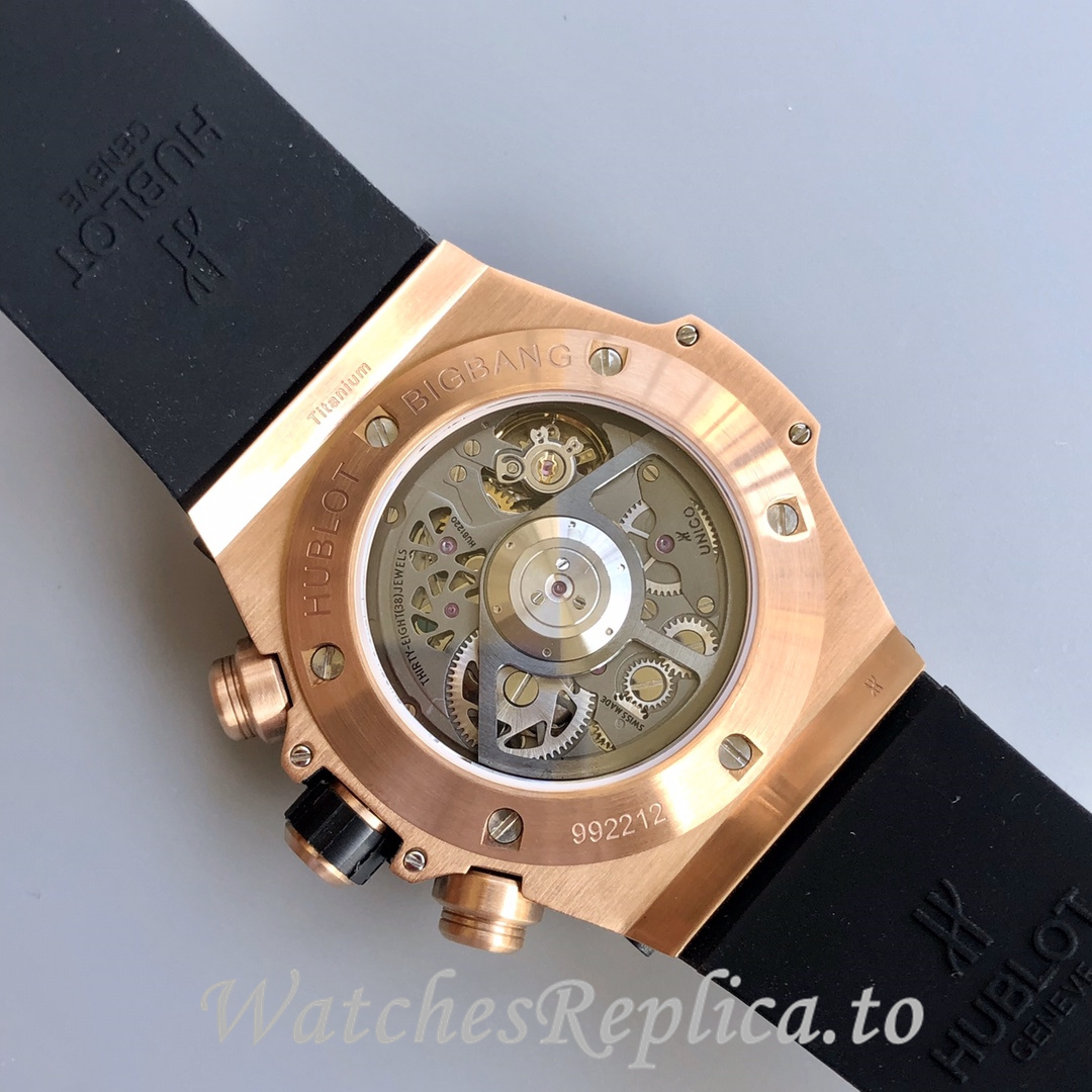 Hublot Replica Big Bang Gypsophila Chronograph v2 Rubber strap 45MM - WatchesReplica.is