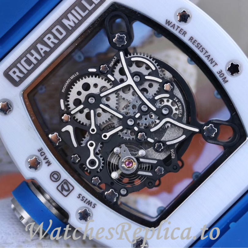 Richard Mille Replica RM055 Rubber strap 50MM - WatchesReplica.is