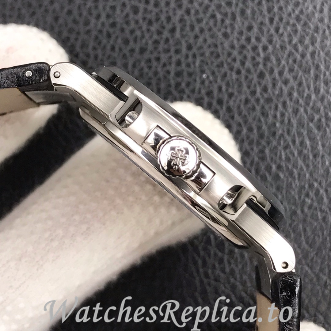 Patek Philippe Replica Nautilus 5711 Leather strap 40MM - WatchesReplica.is