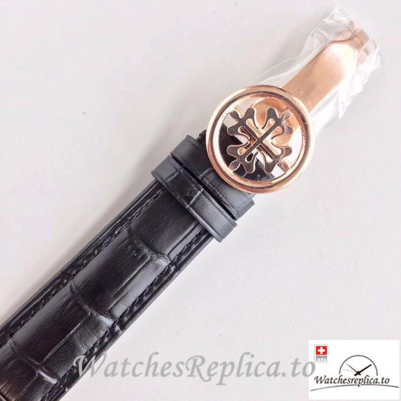 Swiss Patek Philippe Grand Complications Sky Moon Celestial Replica 6102R-001 Black Strap 43MM - WatchesReplica.is