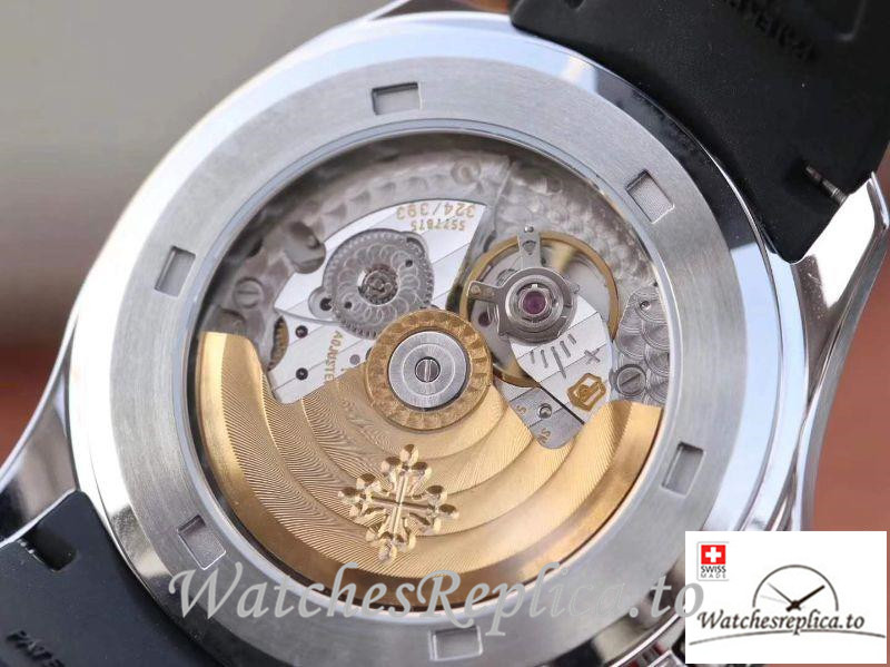 Swiss Patek Philippe Aquanaut Jumbo Replica 5167A-001 Black Strap 40MM - WatchesReplica.is