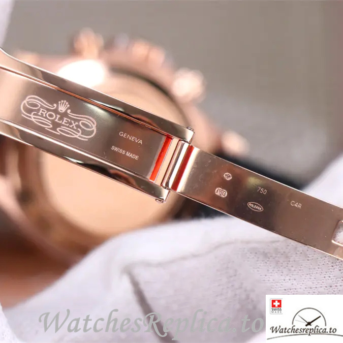 Swiss Rolex Daytona Replica 116595RBOW Rubber strap 40MM - WatchesReplica.is