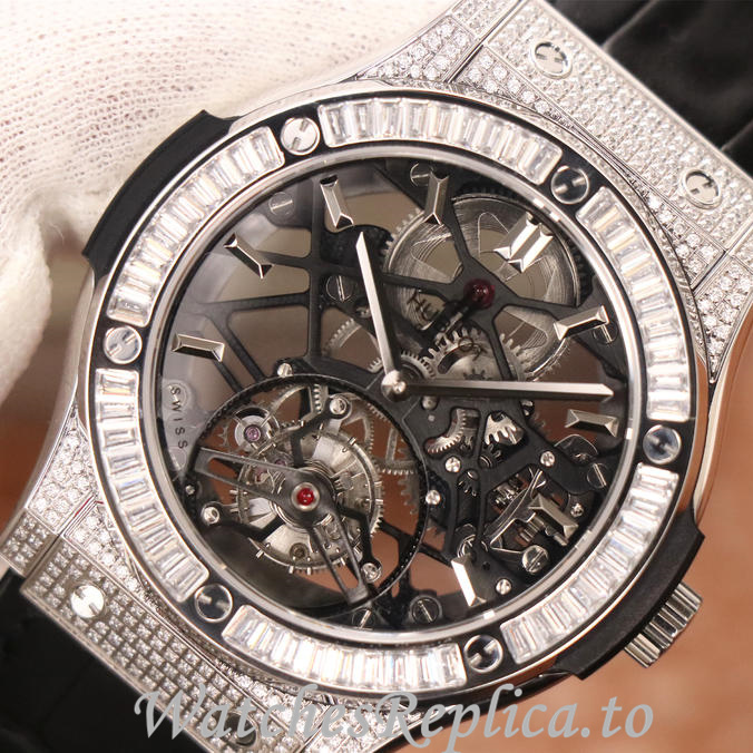 Hublot Replica Classic Fusion Series Leather strap 45MM - WatchesReplica.is