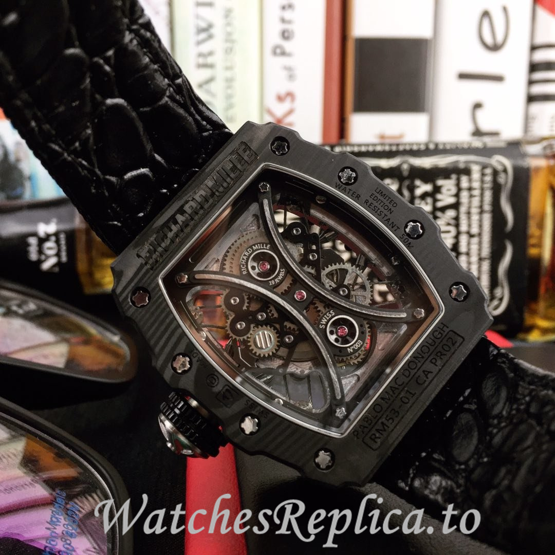 Richard Mille Replica RM53-01 Canvas strap 50MM - WatchesReplica.is