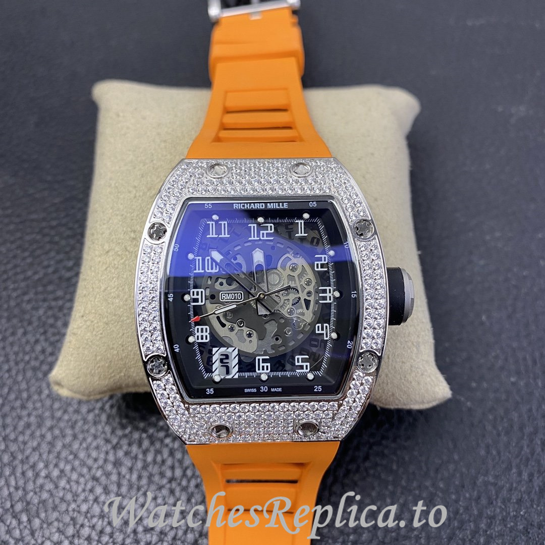 Richard Mille Replica RM010 Rubber strap 48MM - WatchesReplica.is