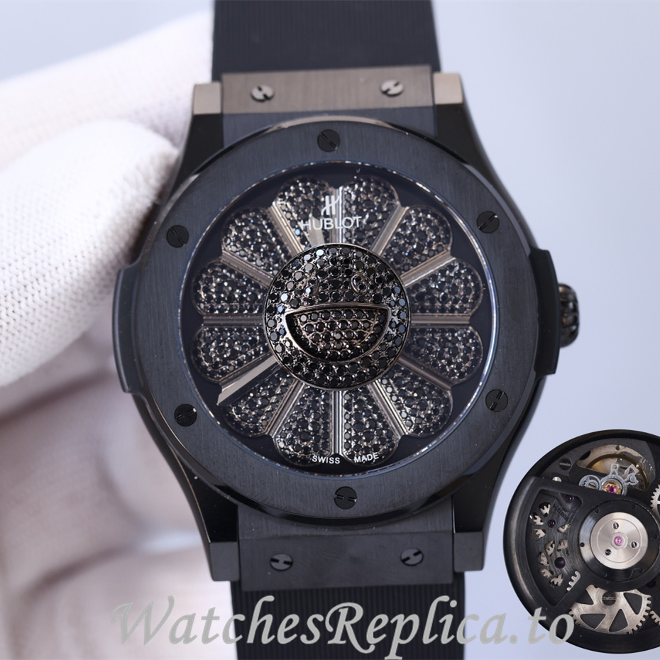 Hublot Replica 507.CX.9000.RX.TAK21 Rubber strap 45MM - WatchesReplica.is
