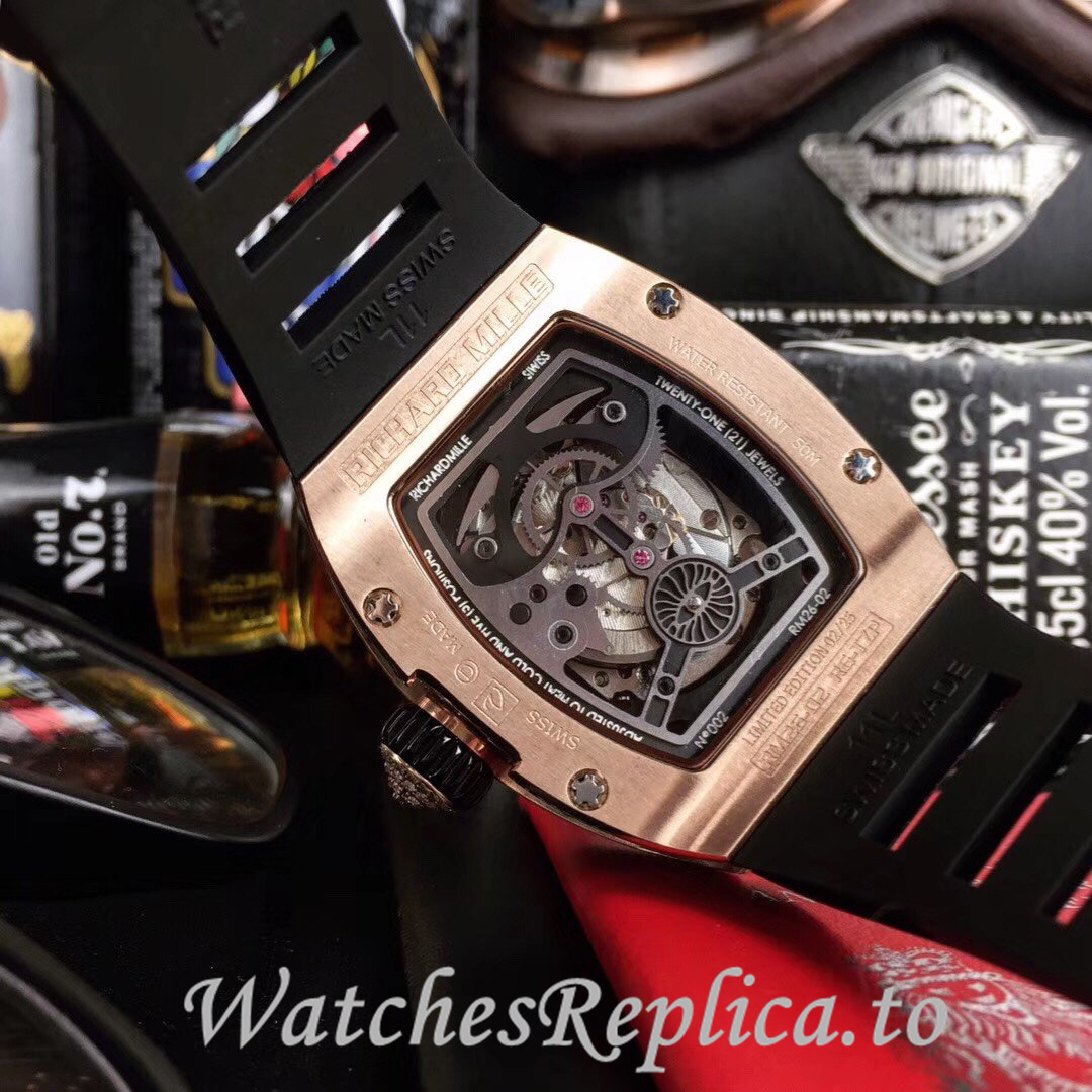 Richard Mille Replica RM23-02 Rubber strap 50MM - WatchesReplica.is
