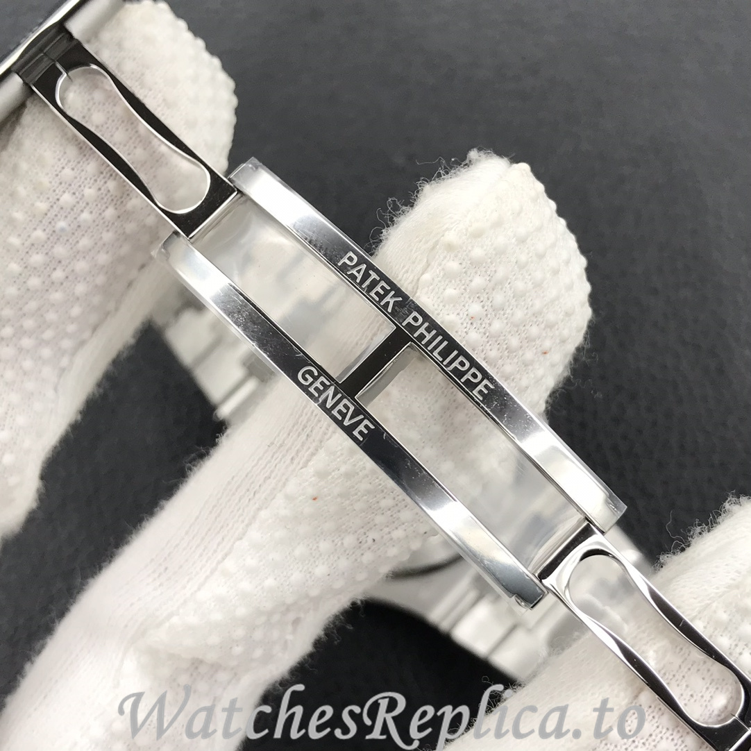 Patek Philippe Replica Nautilus 5711 Platinum strap 40MM - WatchesReplica.is