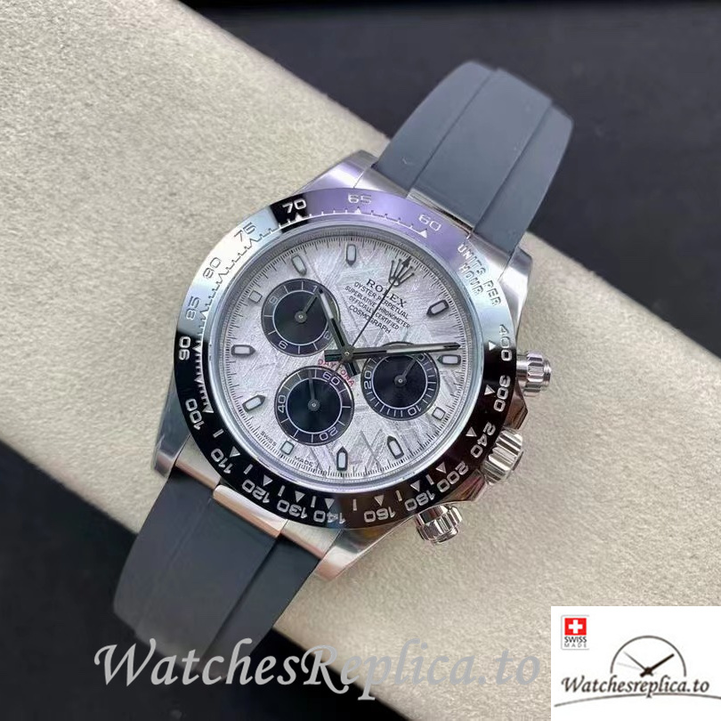 Swiss Rolex Daytona Replica 116519LN Rubber strap 40MM - WatchesReplica.is