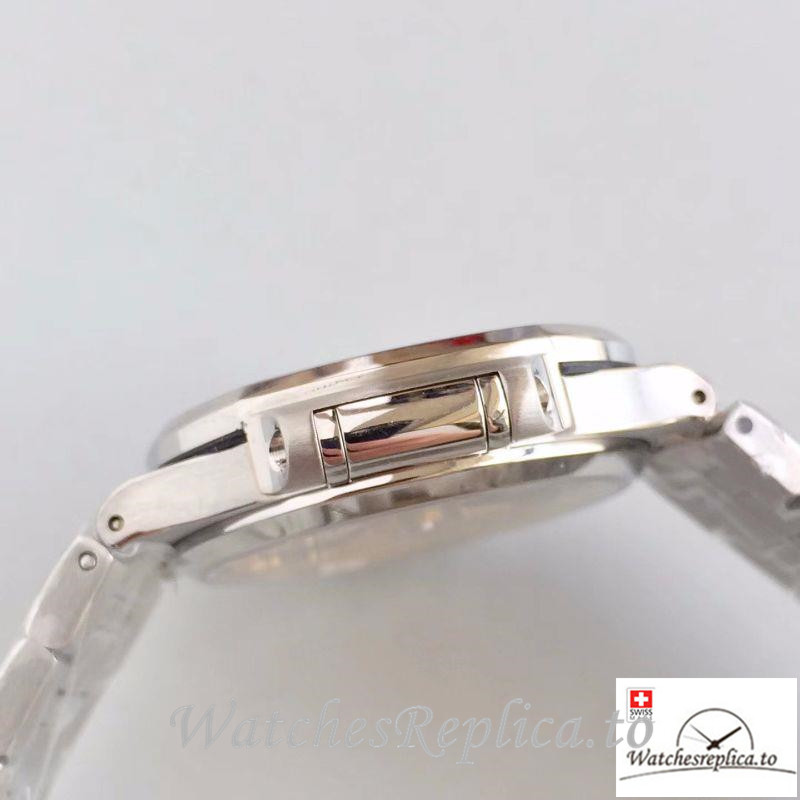 Swiss Patek Philippe Nautilus Ladies Replica 7018/1A-010 Diamonds Bezel 35.2MM - WatchesReplica.is