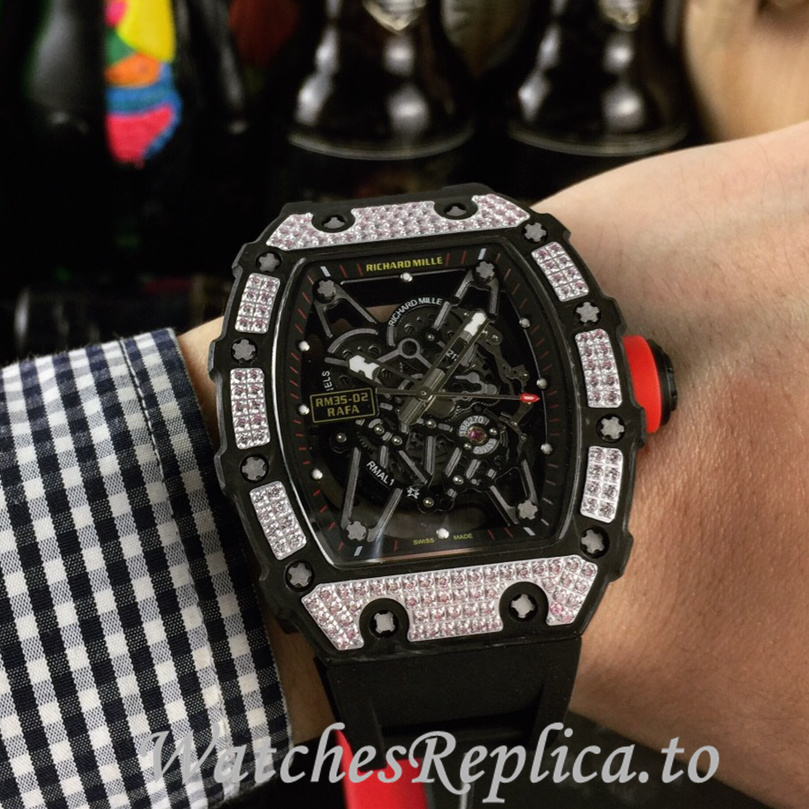 Richard Mille Replica RM035-02 Rubber strap 50MM - WatchesReplica.is