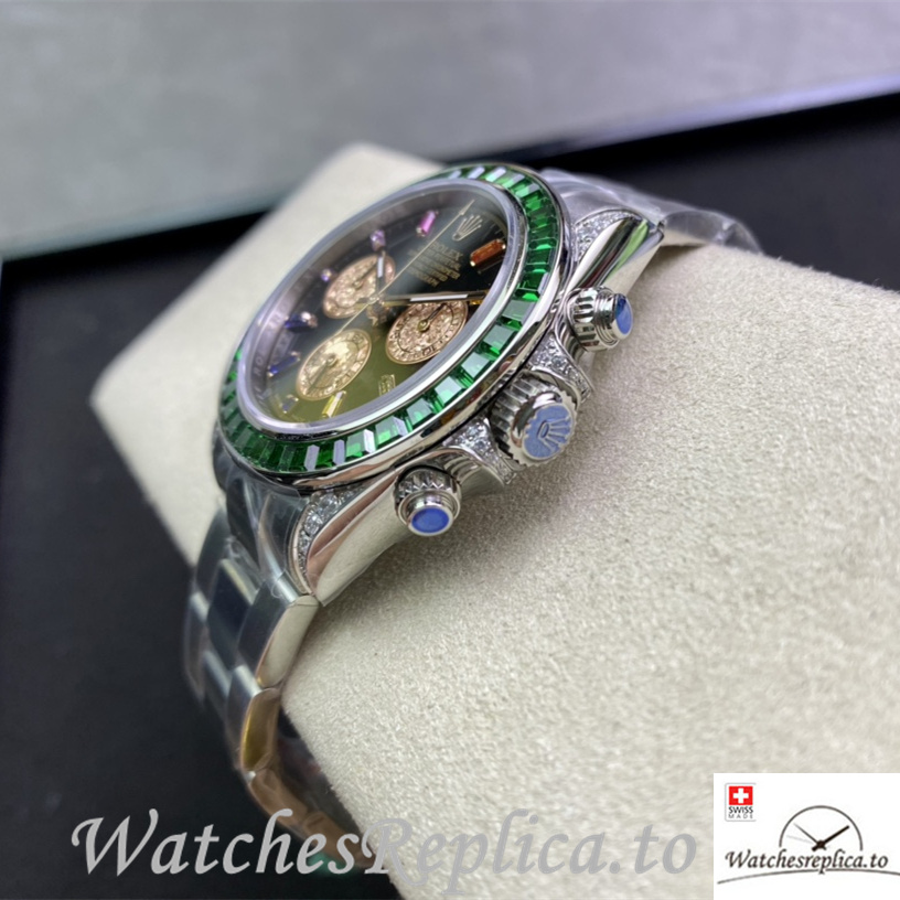 Swiss Rolex Daytona 116598RBOW Replica Stainless steel strap 40MM - WatchesReplica.is