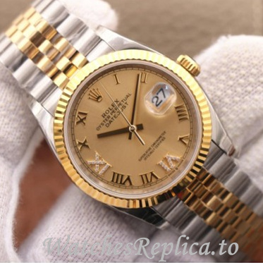 Swiss Rolex Datejust Replica 126233 Stainless steel strap 36MM - WatchesReplica.is