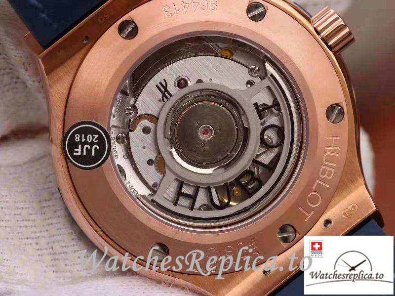 Swiss Hublot Classic Fusion Replica 511.OX.7180.LR Blue Strap 45MM - WatchesReplica.is