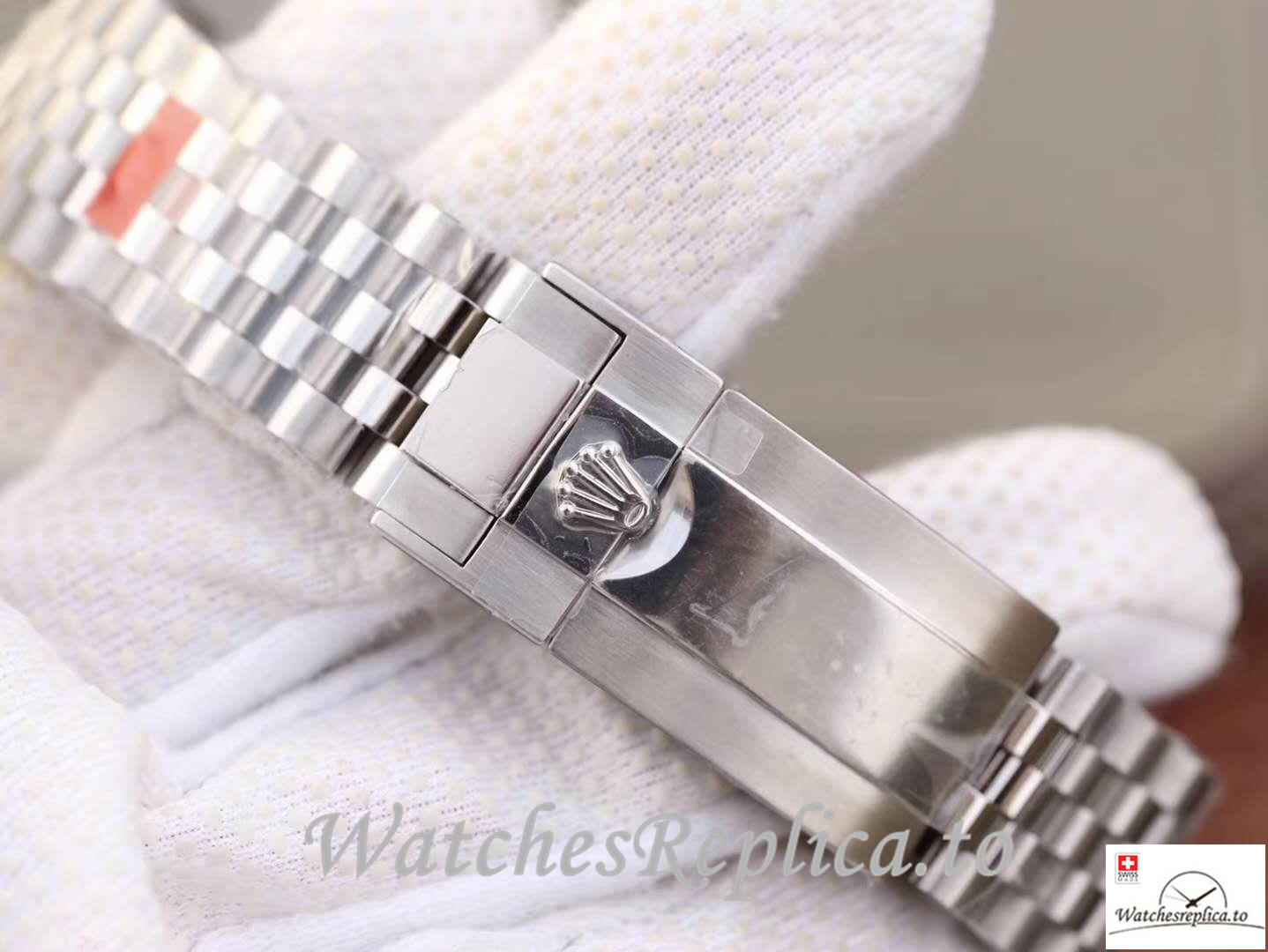 Swiss Rolex GMT-Master II Replica 126710BLRO Silver Strap 40MM - WatchesReplica.is