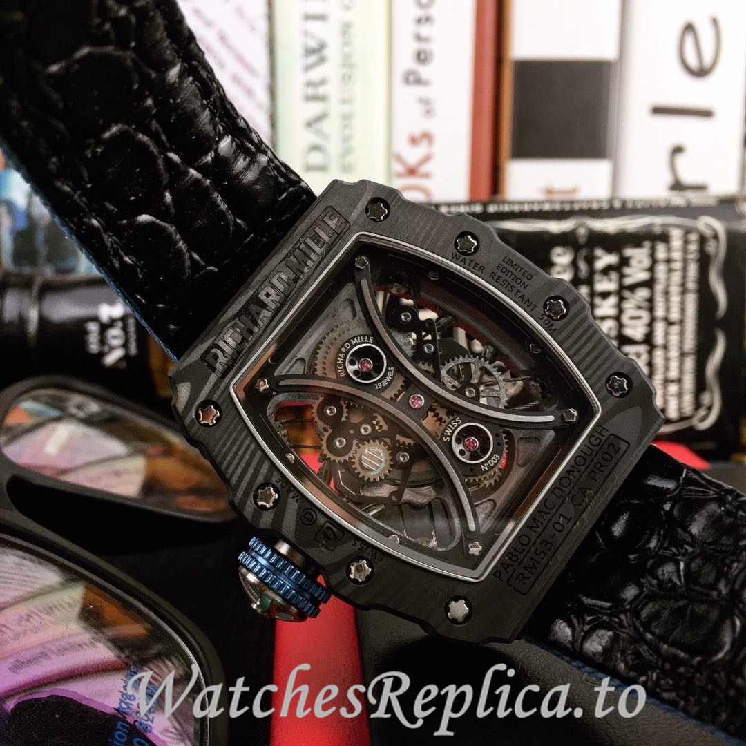 Richard Mille Replica RM53-01 Canvas strap 50MM - WatchesReplica.is