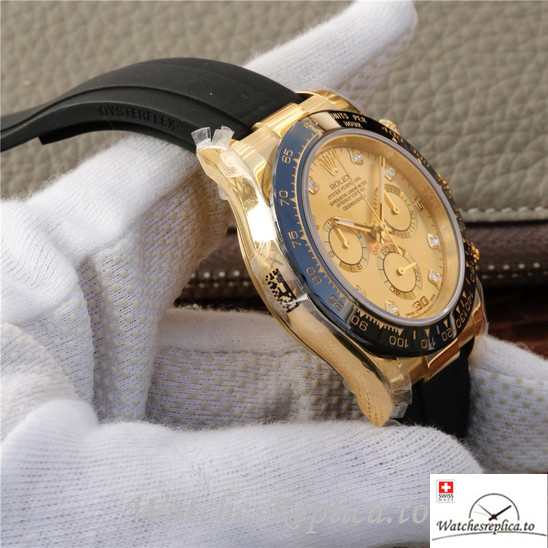 Swiss Rolex Daytona 116518-0036 Rubber strap 40MM - WatchesReplica.is